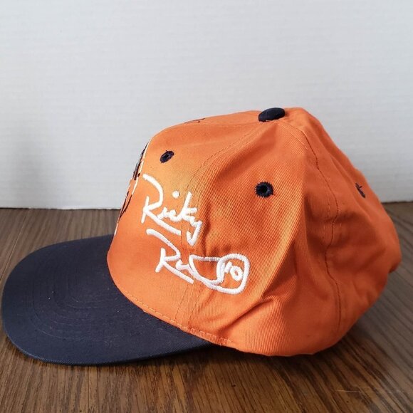 Vintage Ricky Rudd Signed Hat Orange Tide Taurus Adjustable Baseball Cap - Picture 2 of 8
